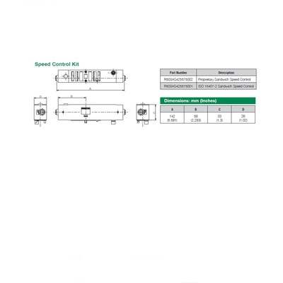 R503AS425575002 NUMATICS/AVENTICS SANDWICH SPEED CONTROL<BR>503 SERIES (PTY)